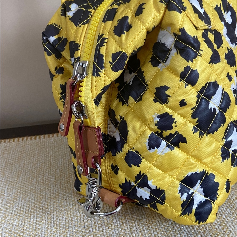 MZ WALLACE- Medium Sutton Deluxe Bag, Yellow Leopard - Picture 10 of 14